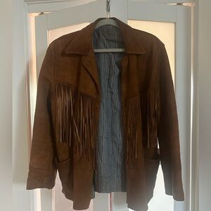 Vintage fringe suede